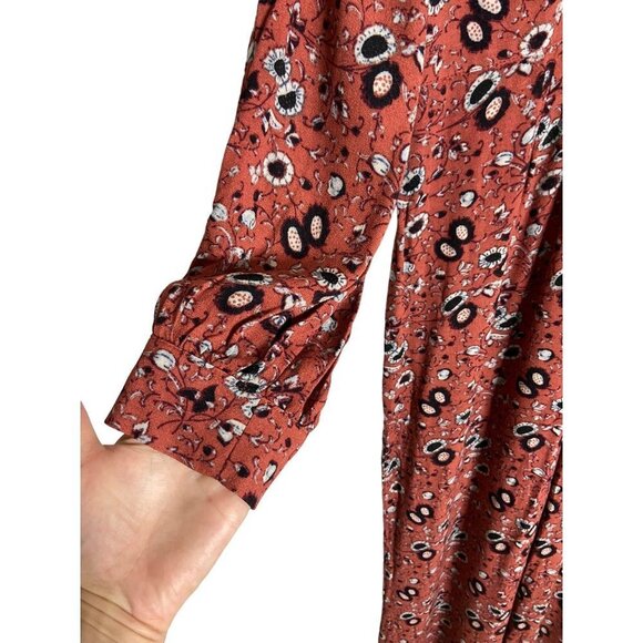 Free People Some Like it Hot Jumpsuit Rust Combo-sz approx. 8 - Picture 5 of 13